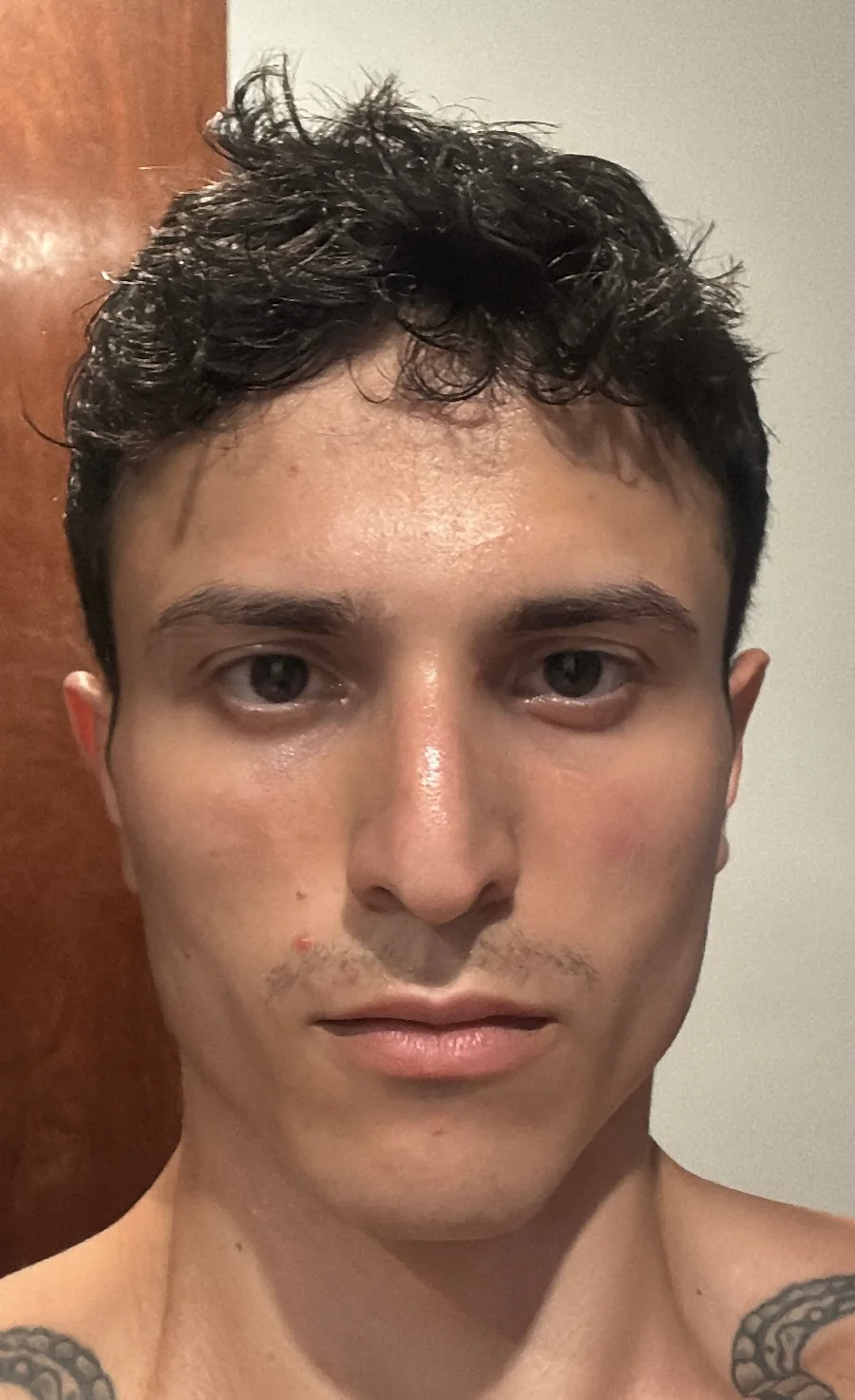 Rosto de Renato Mattar, aluno do curso, depois